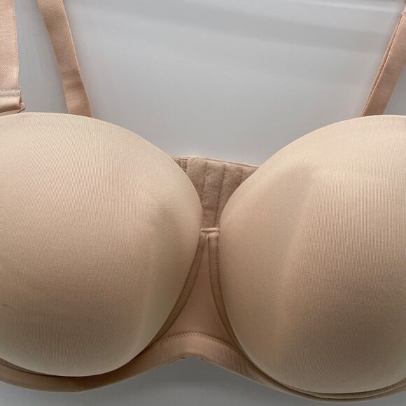 Wacoal Womens Red Carpet Strapless Convertible Bra 42DDD Beige 854119 - Picture 2 of 8